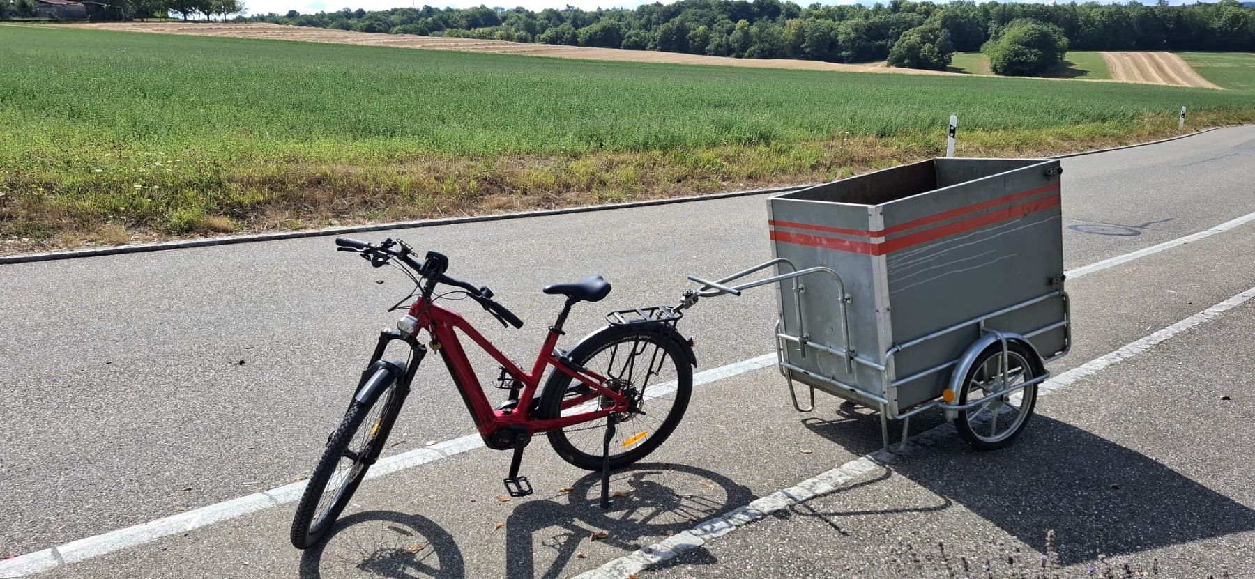 Anhänger: Remorque avec crochet pour vélo/vélomoteur/scooter – Gebraucht aus Bure von Bapp7