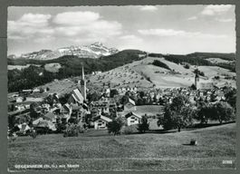 AK sw Degersheim SG Hochstämmer und Säntis ≈ 1960