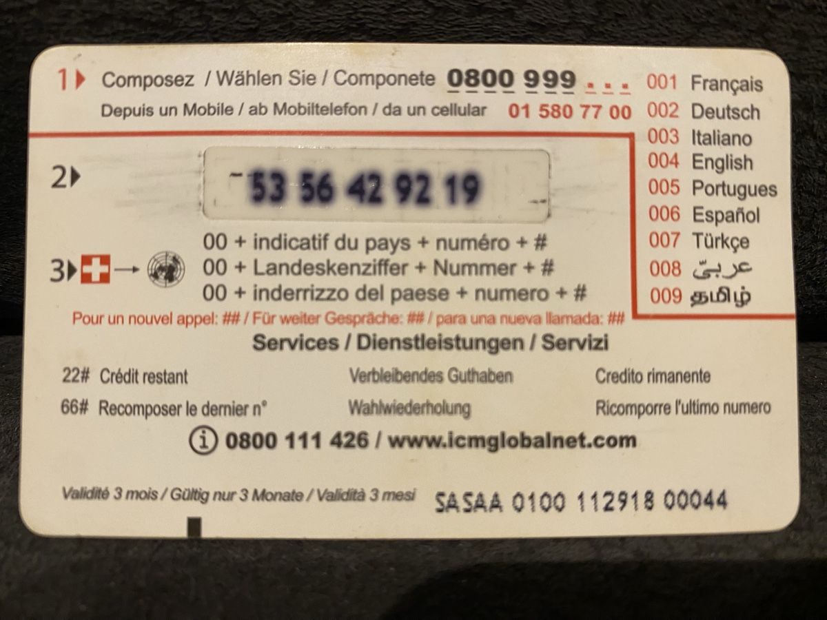 Schede telefoniche: Carte – Usato da Lausanne venduto da babacard10 1