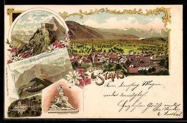 Litho Stans, Hotel und Bahn, Winkelried 