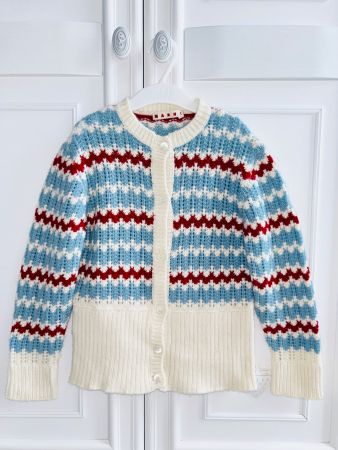 Marni girls 100% wool cardigan sweater Jäckli 6 Y NEW