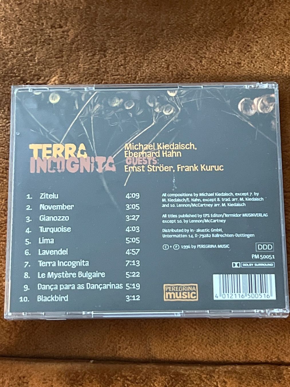 CD: Terra Incognita - Michael Kiedaisch, Eberhard Hahn – Usato da Bouveret venduto da Feelgoodtrading 1