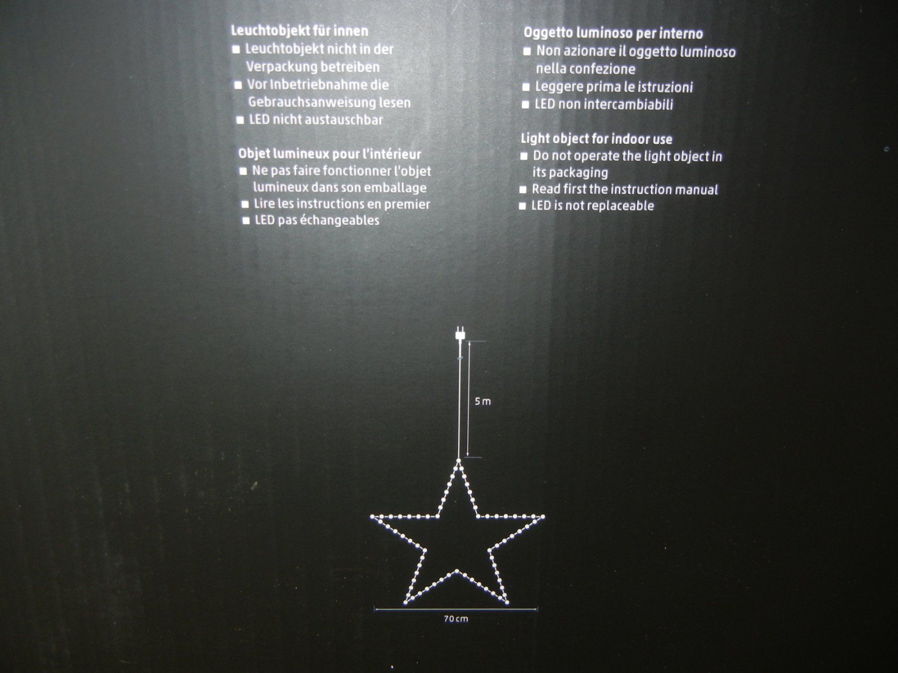 Tutte le decorazioni: Leuchtstern Lichterstern Indoor LED "Glory Light" 70 cm – Nuovo (secondo la descrizione) da Langendorf venduto da sonntag10 4