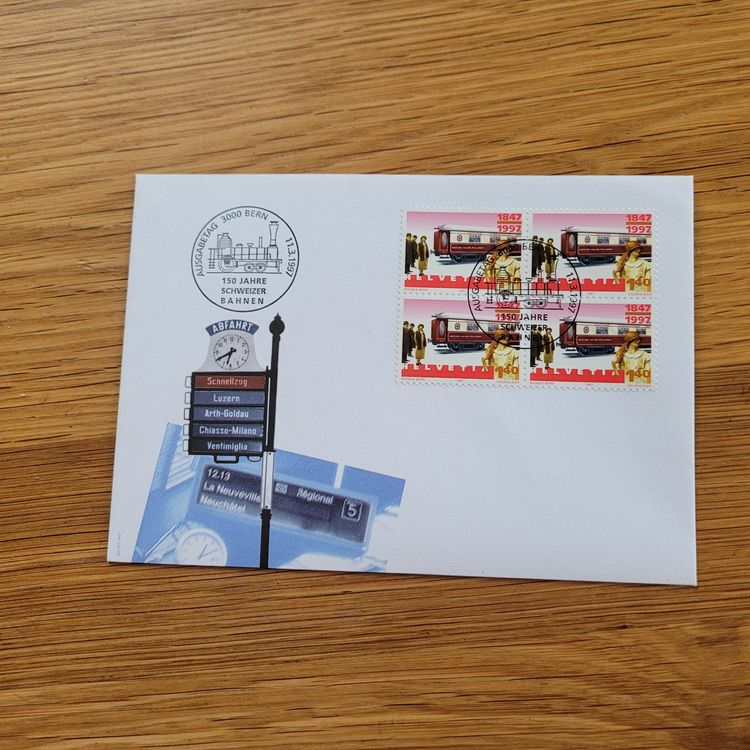Brief 4er Blocks Bern 1997 (Gebraucht) in Biel/Bienne für CHF 1 – mit ...