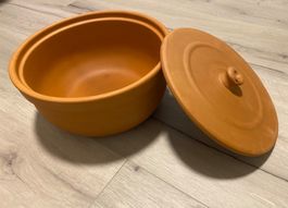Römertopf Terracotta Ton Topf Bratpfanne Kochtopf Pfanne