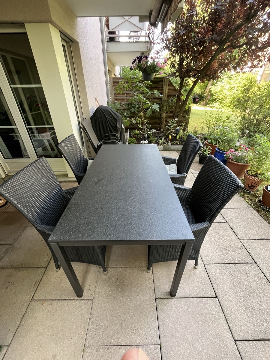 Tische: Gartentisch mit 4 Stühlen Neuwertig  – Neu (gemäss Beschreibung) aus Wallisellen von donanton54