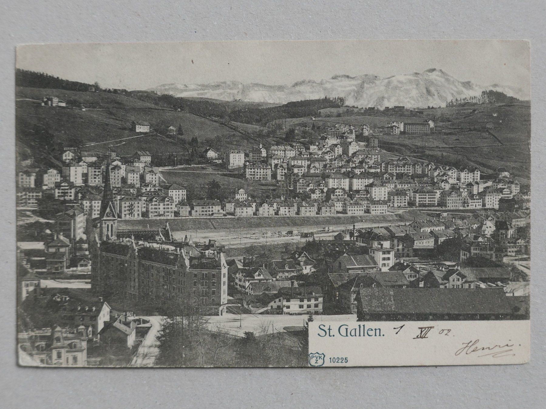 Cartoline postali: ANTIKE ANSICHTSKARTE ST. GALLEN DRUCKSACHE 1902 – Usato da Balgach venduto da Zwischenraum