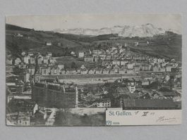 ANTIKE ANSICHTSKARTE ST. GALLEN DRUCKSACHE 1902