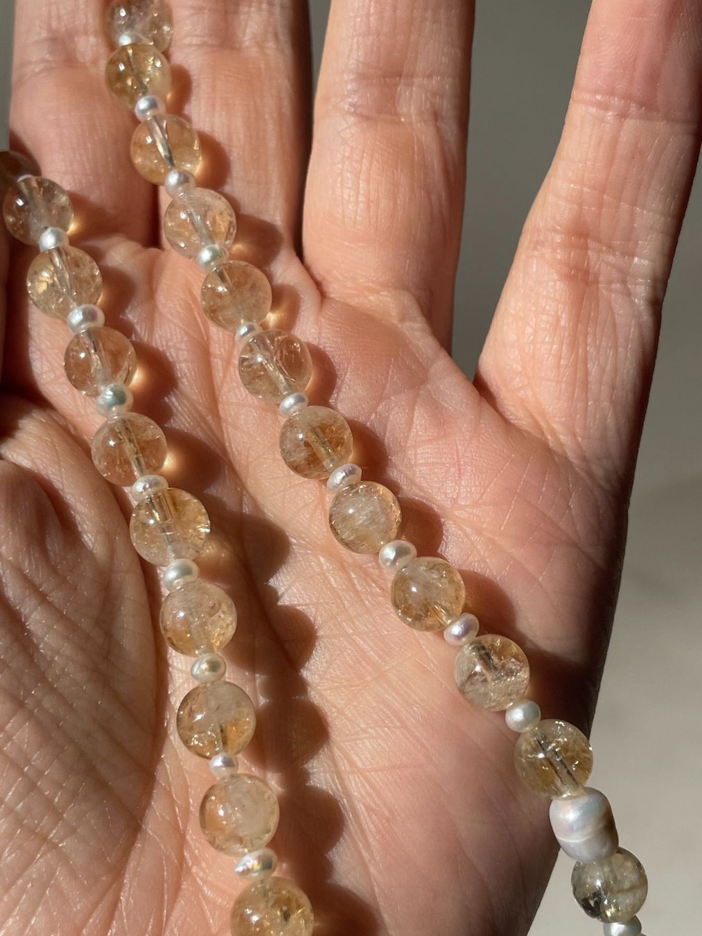 Catenine: Echte Citrin Barockperle Kette Handarbeit&Geschenkidee – Nuovo e nell'imballaggio originale da Schiers venduto da sisikristall 5