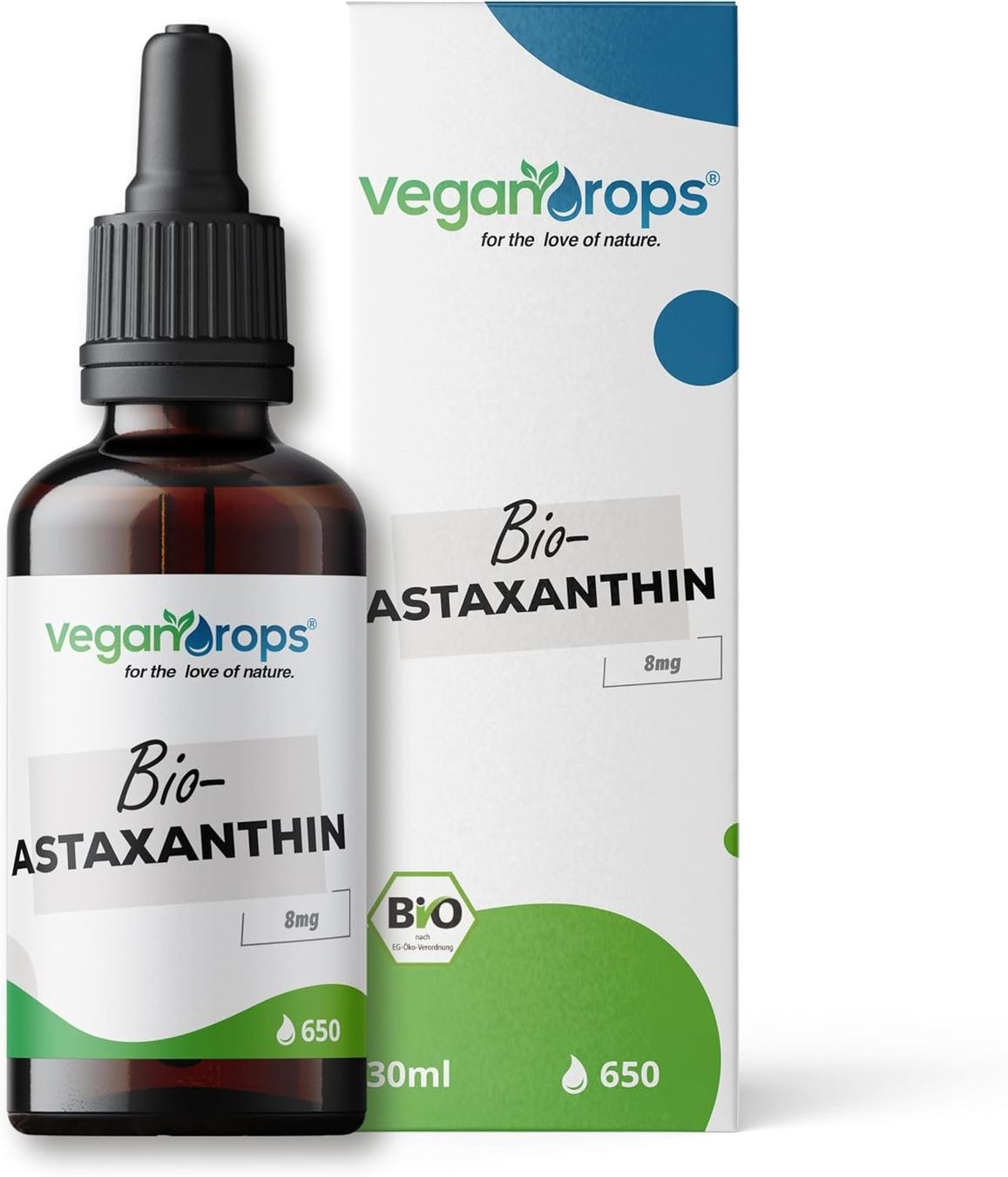 Cibi & Specialità: Astaxanthin Tropfen 8mg 30ml Vegan – Nuovo e nell'imballaggio originale da Suhr venduto da TradeMasters