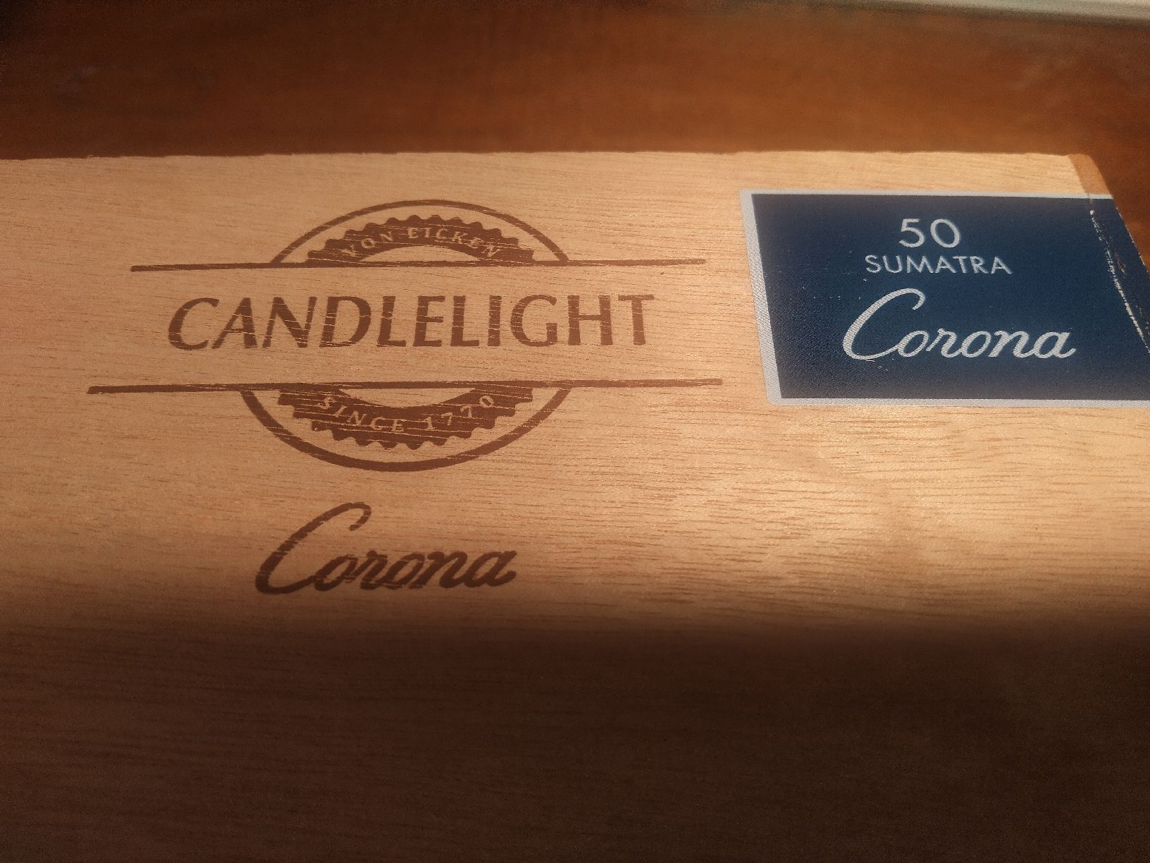 Sigari: 50  Zigarren Corona Sumatra Candlelight – Nuovo e nell'imballaggio originale da Weggis venduto da cherry2000 2