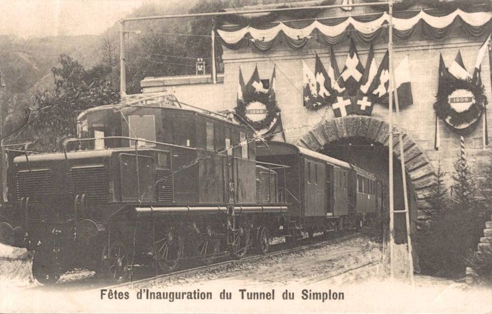 Simplon Tunnel, Simplontunnel, Eröffnung, Fêtes d'Inaugurati | Kaufen ...