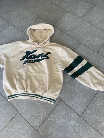 Karl Kani Hoodie, Beige/Grün, Top Zustand, Gr. S