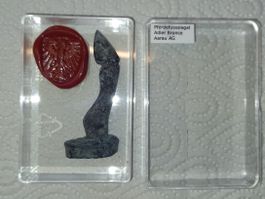 Pferdefusssiegel Adler aus bronce