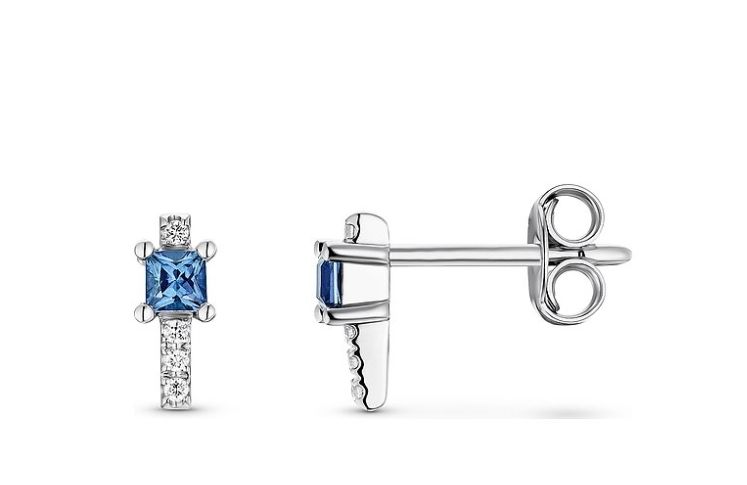 Orecchini pendenti & Orecchini a lobo: Ohrringe Echtgold Brillant und Saphir  – Nuovo e nell'imballaggio originale da Hemmental venduto da GoldWert1 1