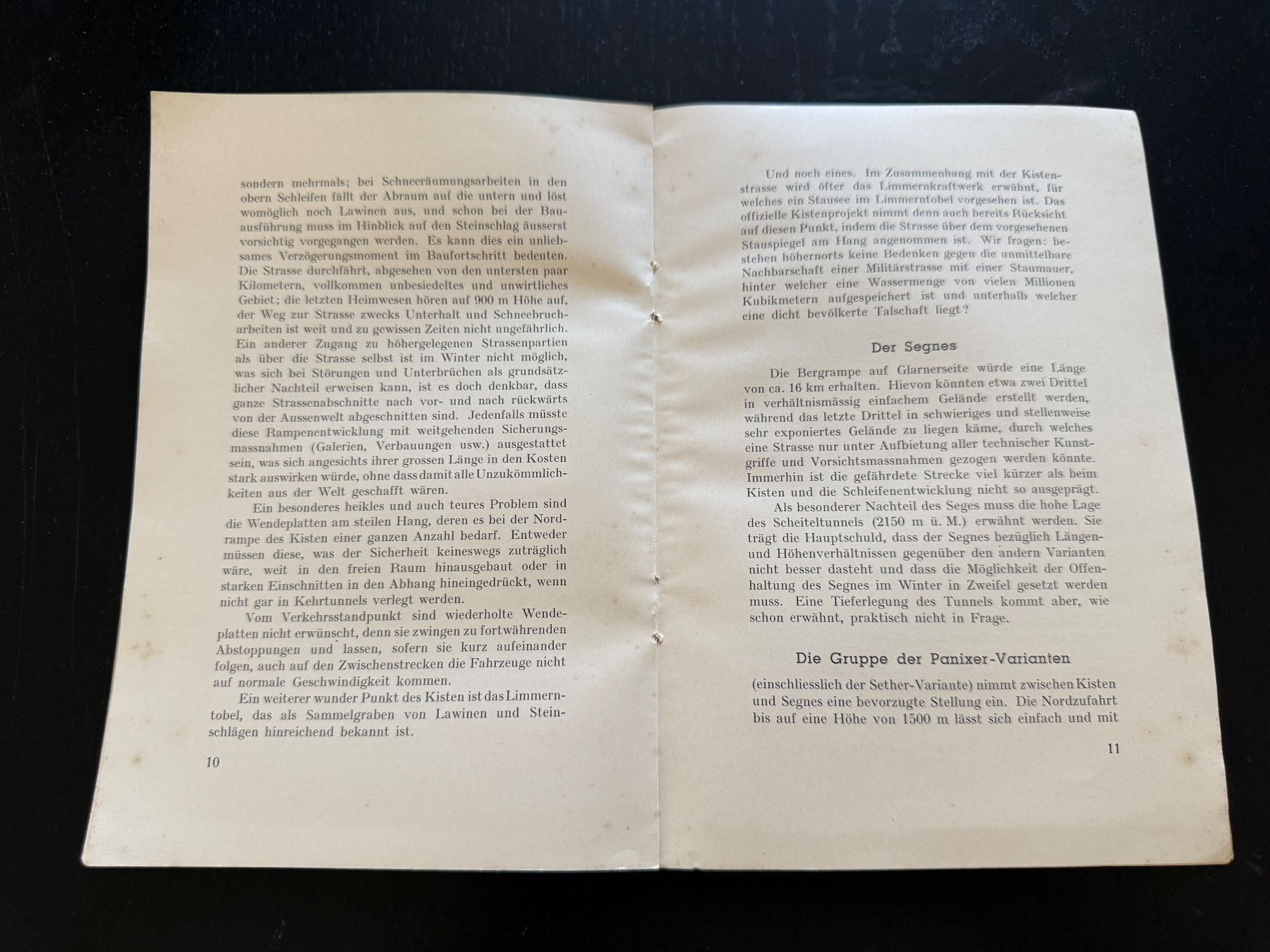 Libri: Zur Frage einer Strassenverbindung Glarus-Graubünden – Usato da Erstfeld venduto da Uhu1980 4