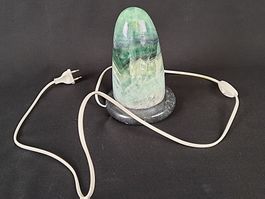 Fluorit-Steinlampe Grün/Türkis