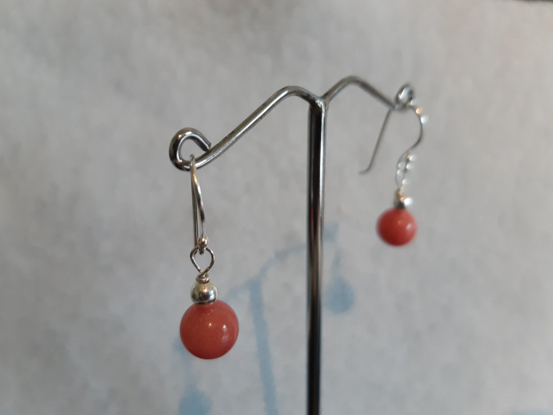 Orecchini pendenti & Orecchini a lobo: Ohrringe Sterling Silber 925 - Rot – Nuovo e nell'imballaggio originale da Einsiedeln venduto da My__Way 2