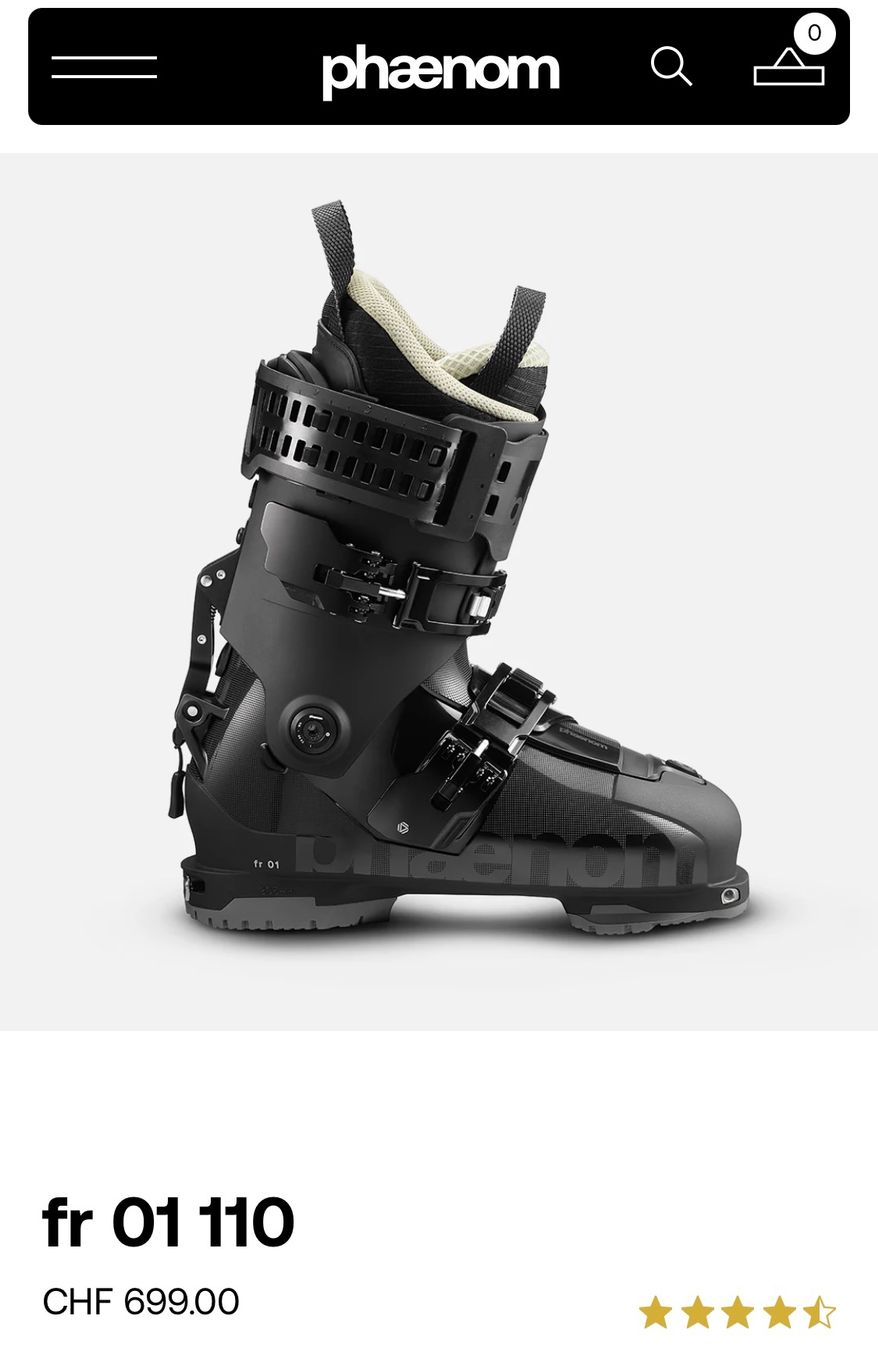 Scarpe da uomo: NEU Phaenom Skiboots, Freeride FR 01 110 – Nuovo e nell'imballaggio originale da Zürich venduto da caren. 4