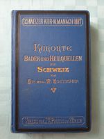 Antikes Buch SCHWEIZER KUR-ALMANACH 1887 DR. MED. LOETSCHER