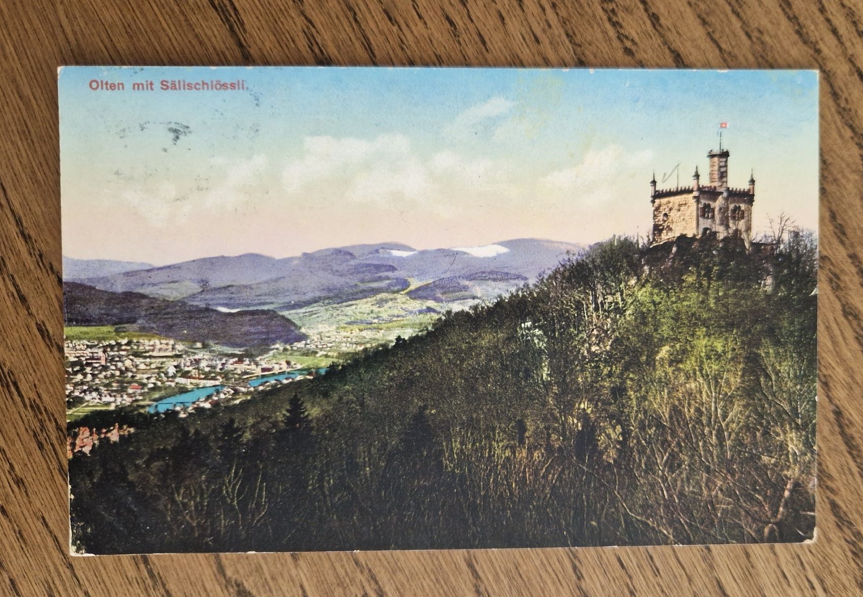 Cartoline postali: Olten mit Sälischlössli – Usato da Ebikon venduto da Donar50