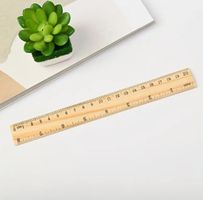 Lineal Holzlineal 30 cm Messlineal Zeichnen Büro Schu