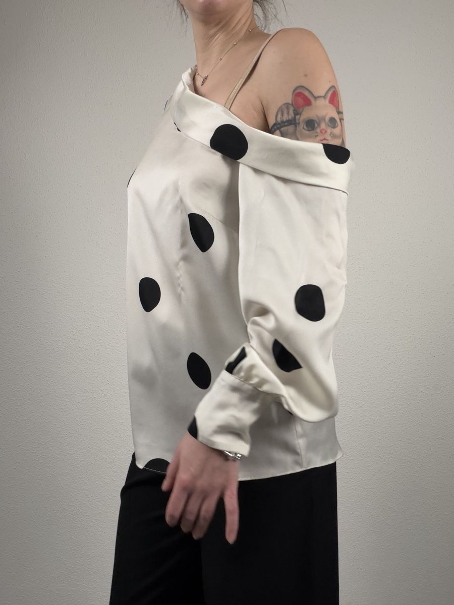 Camicette: River Island polka dot Blouse Size 12 – Usato da Knonau venduto da Grapesvintage 1