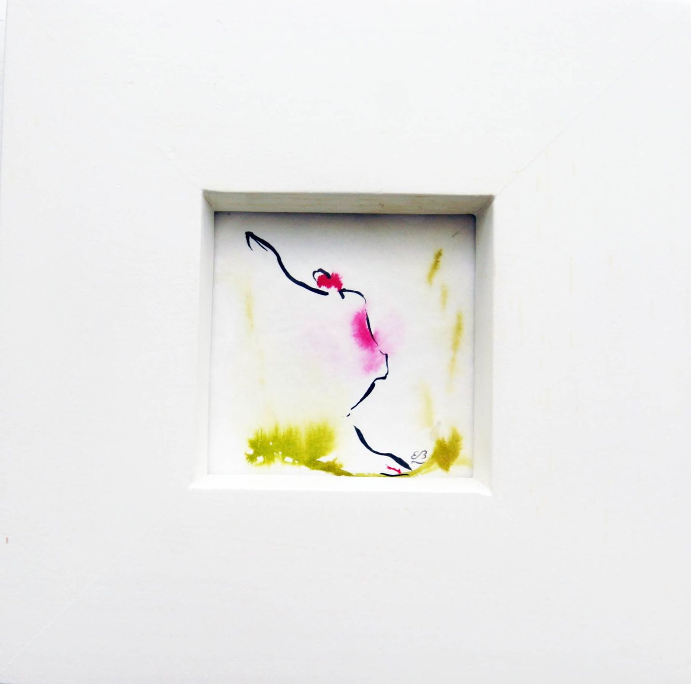Tableaux: kl. Gemälde: Strich Figur – D'occasion à Fribourg par erw_68dx