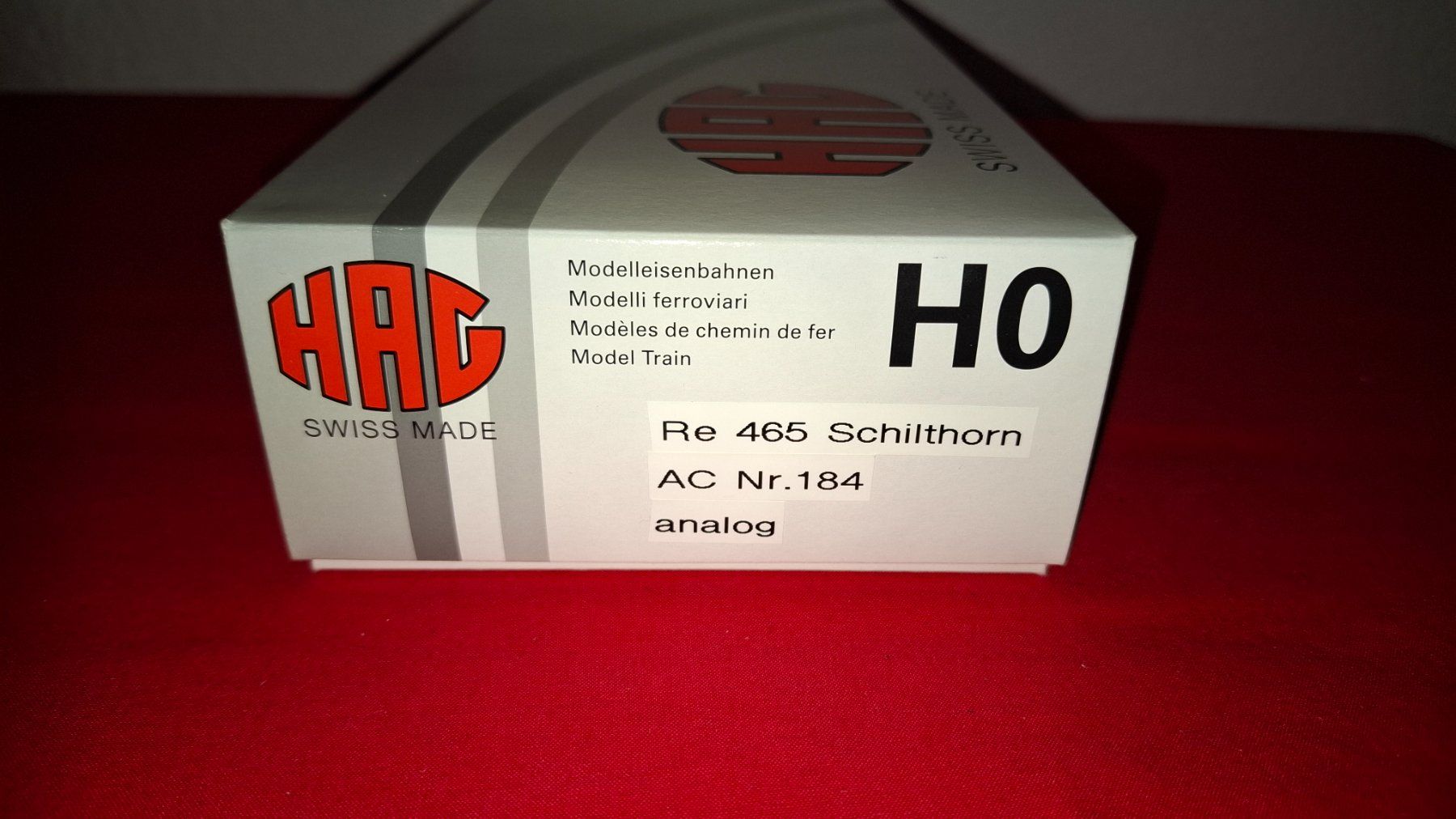 Hag Modellini di ferrovie: HAG : Re 465 " Schilthorn " AC, analog – Usato da Märwil venduto da Siebenzipfel 5