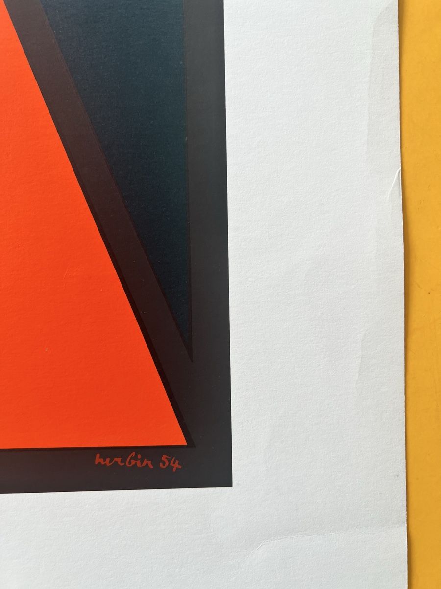 Grafiken & Lithographien: Auguste Herbin tolle Original Lithographie 1954 satte Farben – Gebraucht aus Adliswil von bilderboerse-zuerich 2