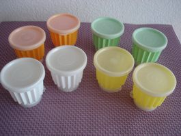 8 Vintage Tupperware Puddingförmchen 1970er Jahre