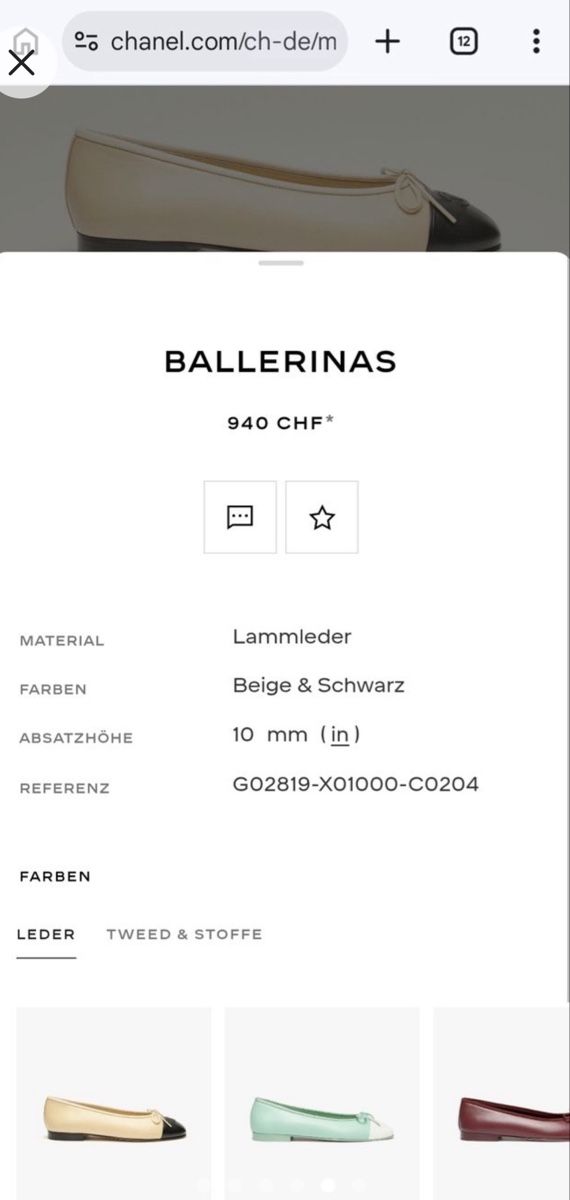Chanel Scarpe da donna: Chanel Ballerinas Beige & Black, Size 38, Authentic – Usato da Zürich venduto da Theblondesalad 8