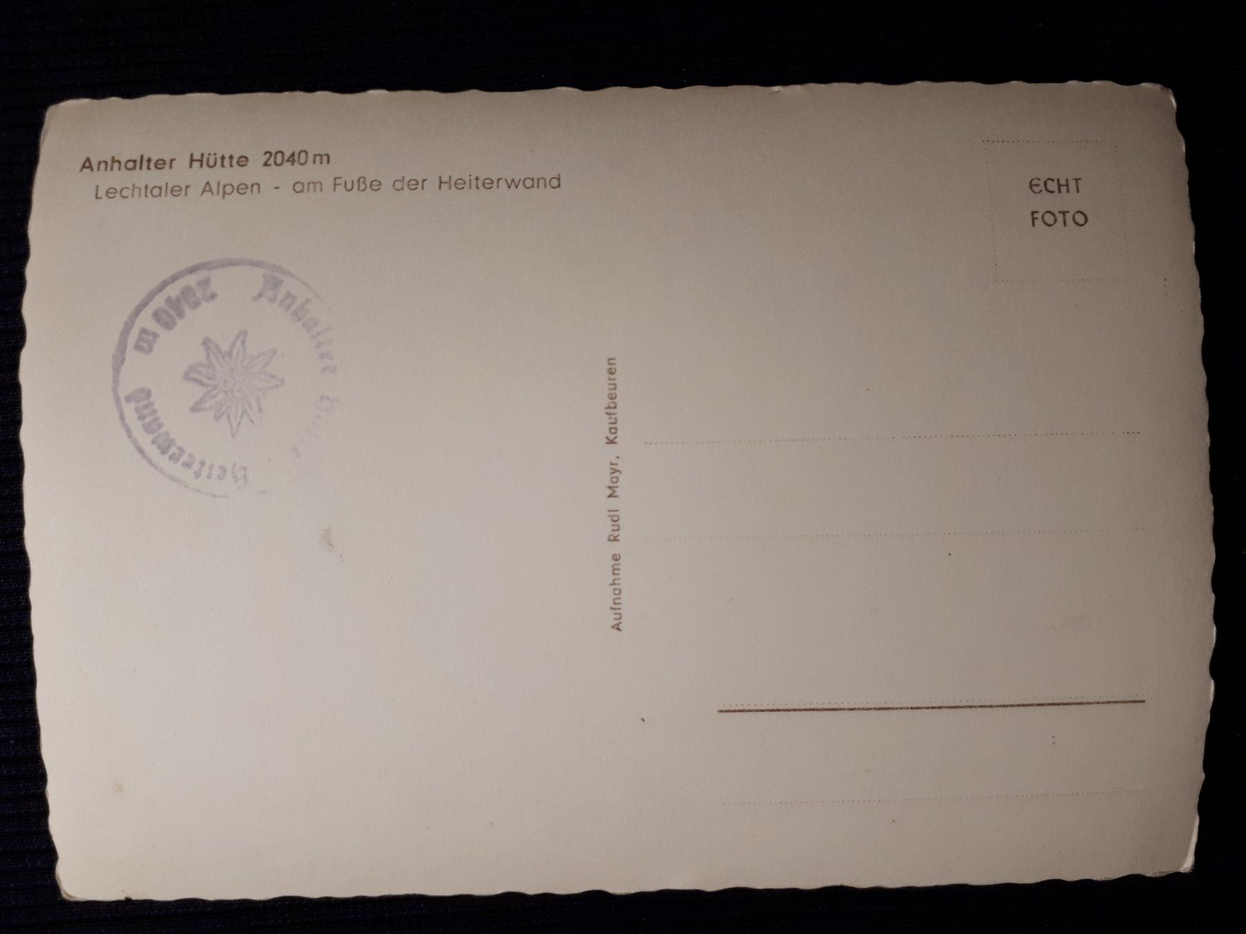 Cartes postales: ANHALTER HUTTE – D'occasion à Ponto Valentino par giorgia06 1
