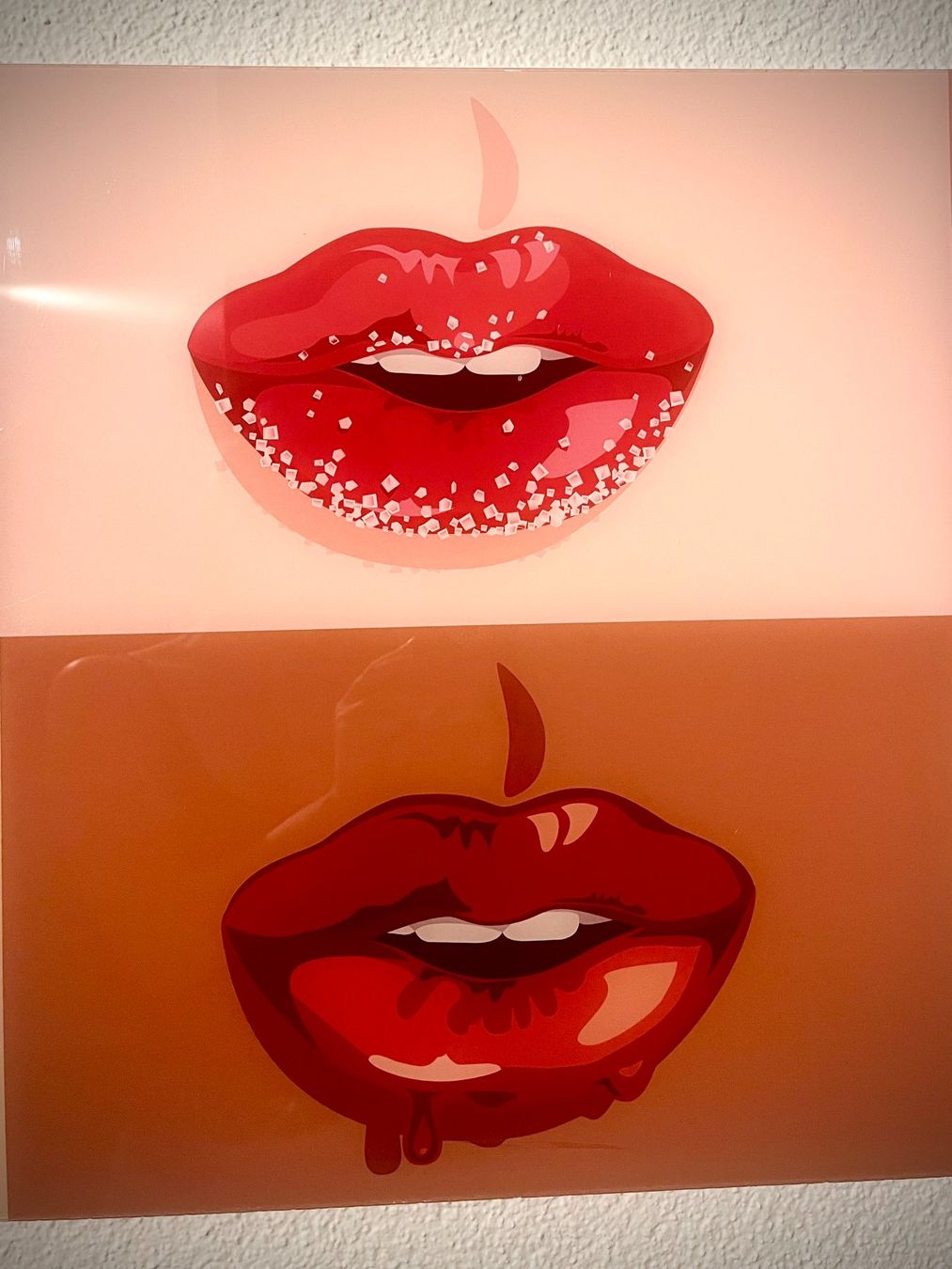 Foto & Immagini: Einzigartiges Bild mit Lippen - Eyecatcher + Deko-Unikat – Nuovo (secondo la descrizione) da Hedingen venduto da s_Kat 1