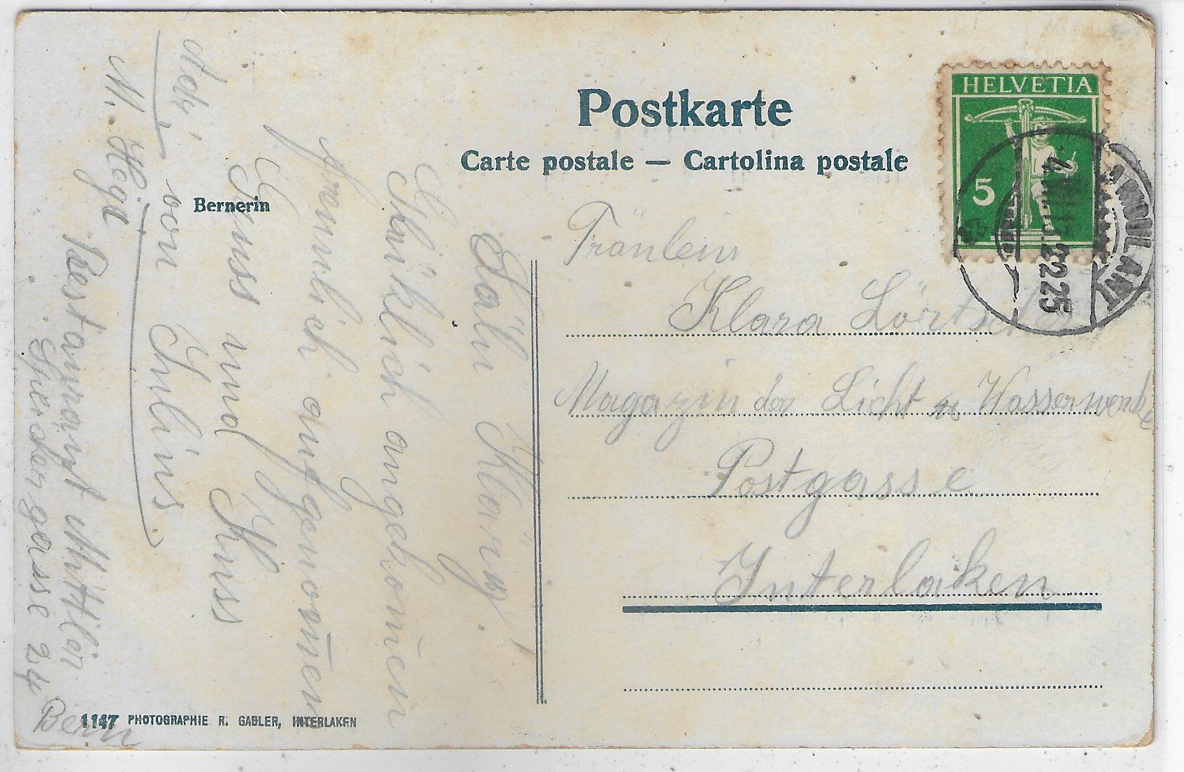 Cartoline postali: Berner-Tracht - Costume Bernoise – Usato da Ettingen venduto da Kartenplanet 1