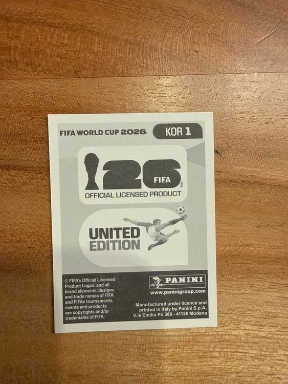 Panini Carte collezionabili: Panini KOR1 – Nuovo (secondo la descrizione) da Leuk-Stadt venduto da Meic 1