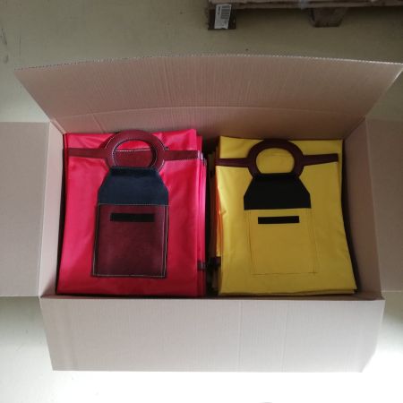 Nylon-Taschen rot/gelb (70 Stk.)