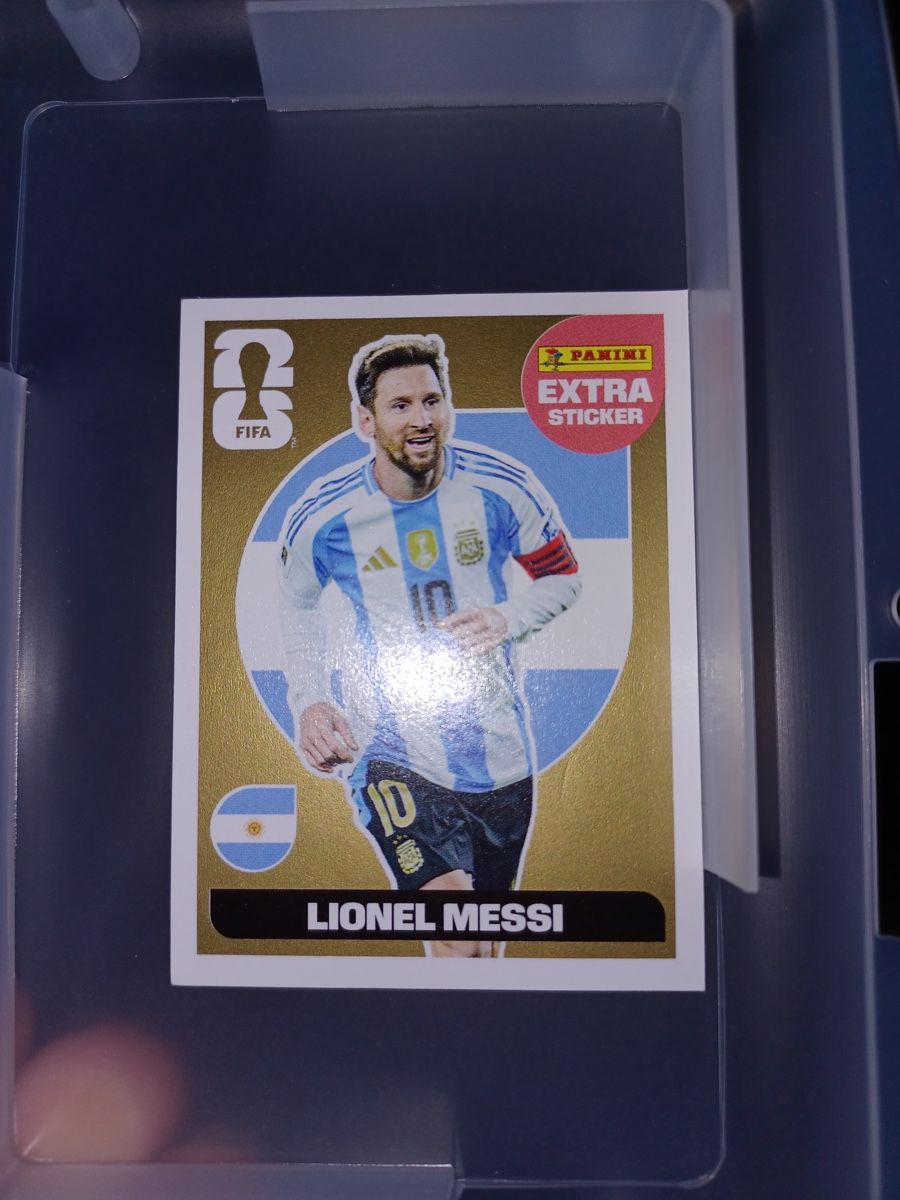 Panini Carte collezionabili: FIFA World Cup 2026 Extra Stickers Messi Gold – Nuovo (secondo la descrizione) da Kräiligen venduto da waleb22 5