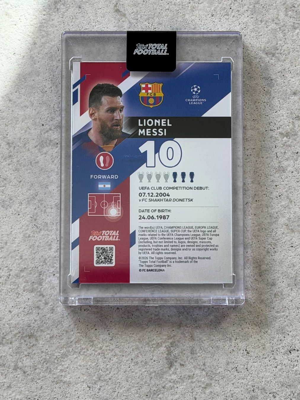 Topps Sammelbilder & Trading cards: Lionel Messi 90/99 - Topps TTF First Class – Neu und originalverpackt aus Kaiseraugst von 420n 1