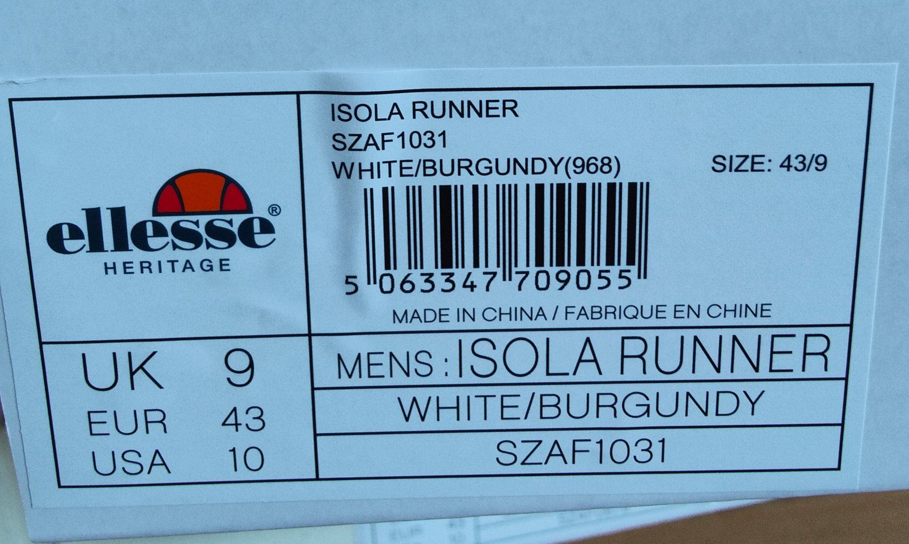 Ellesse Scarpe da uomo: Baskets Ellesse Isola – Nuovo e nell'imballaggio originale da Fleurier venduto da dav_xx8y 6