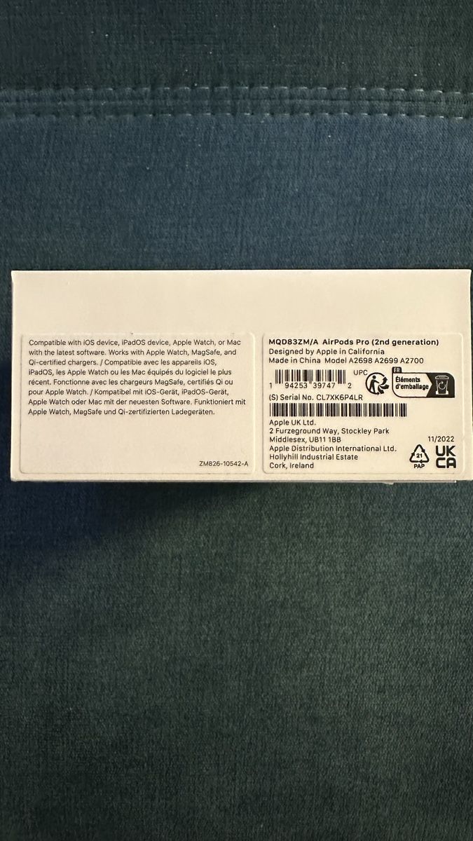 Apple Kopfhörer: Apple Airpods Pro 2nd Generation  – Gebraucht aus Zürich von Sbachmanns 2
