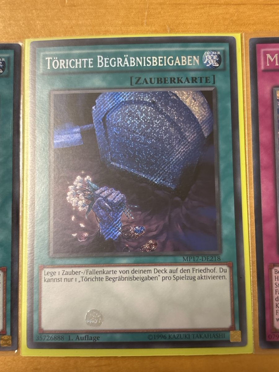 Yugioh Carte collezionabili: Yugioh MP17 3x Secret Rare – Usato da Speicherschwendi venduto da YugisKartenKammer 2