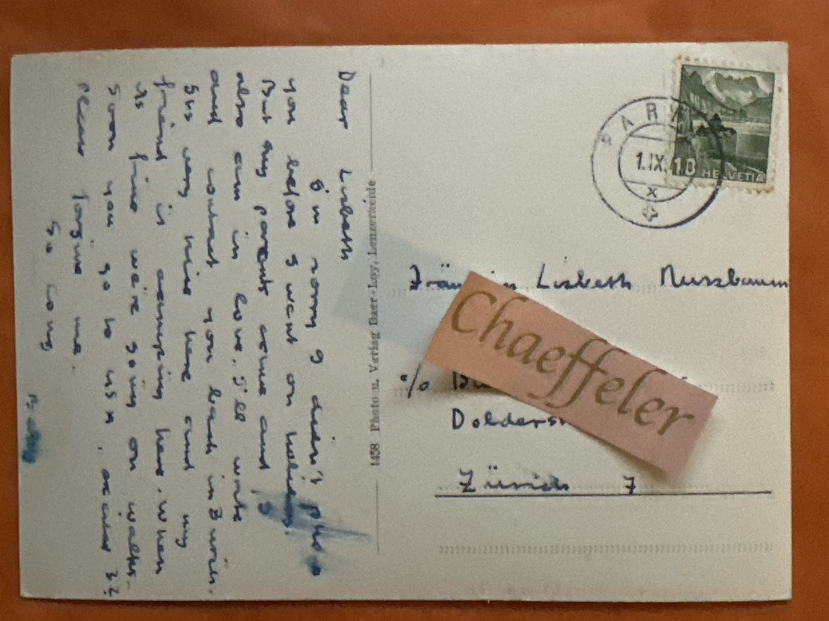 Ansichtskarten: 1941 Paroan, Hotel Alpina – Gebraucht aus Zürich von Chaeffeler 1