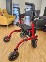 Rollator Henmnii, faltbar, rot mit Sitz und Tasche, neu