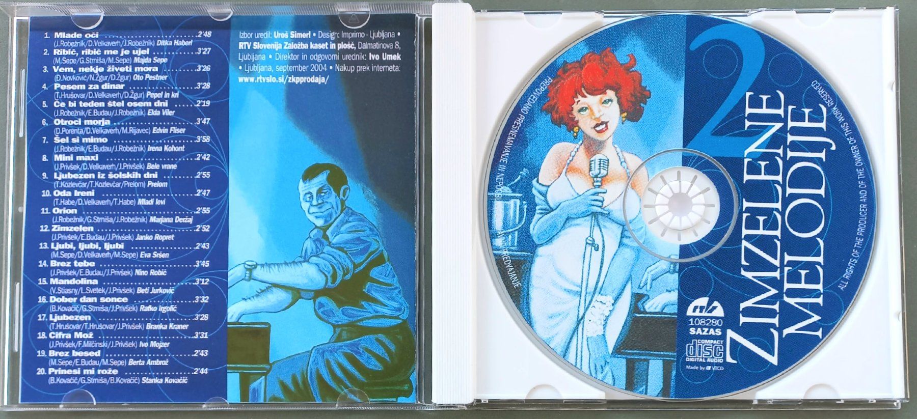 CD: CD - Zimzelene Melodije - Slowenische Schlager – Usato da Niederuzwil venduto da lubimaja 1