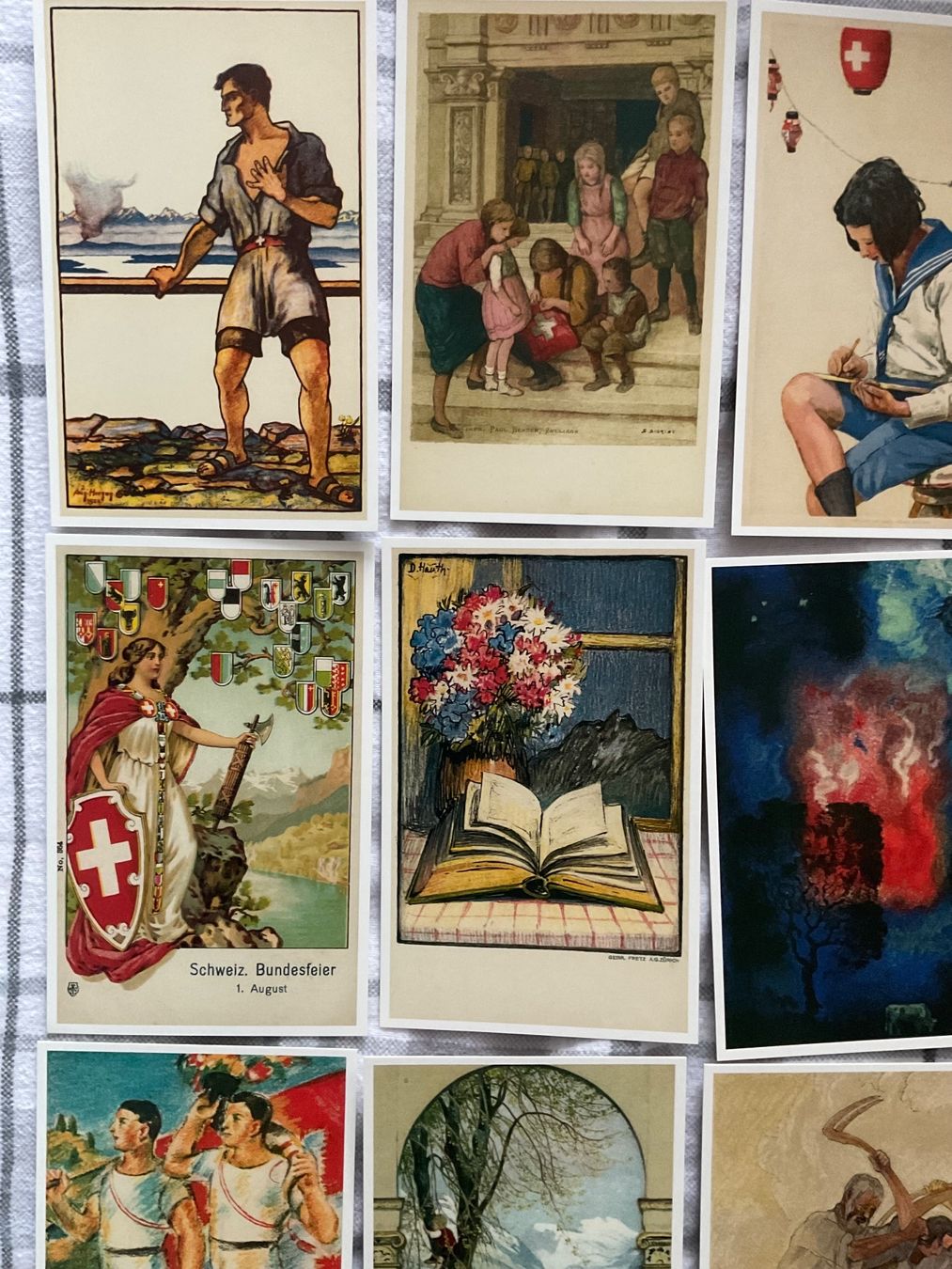 Ansichtskarten: 20 AK Bundesfeier Postkarten Reprints – Gebraucht aus Zürich von tol_b7c7 1