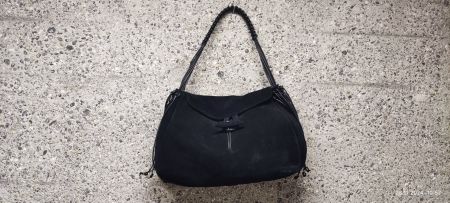Neue Pollini Umhänge Tasche Wildleder
