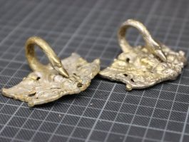 Antiker Ziergriff / Schwanengriffe / Möbelgriff