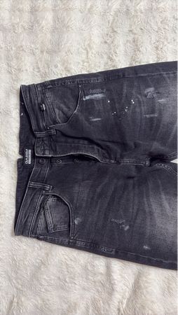Gabba Denim Jeans schwarz mit Used Look a
