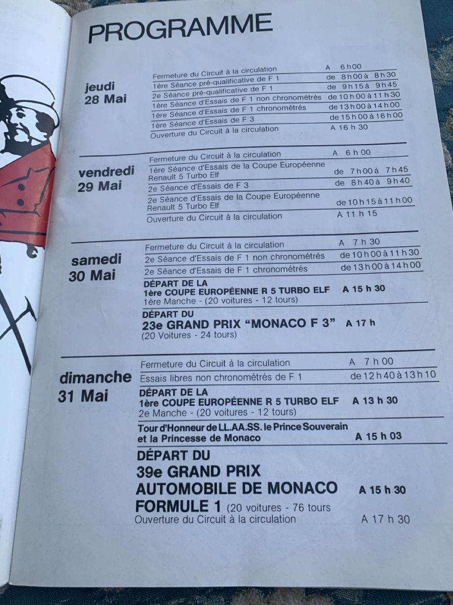 Zeitschriften & Magazine: Formel 1 Programm GP Monaco 1981 Auto Motor Sport 28-31 Mai – Gebraucht aus Biel/Bienne von Aehm 2